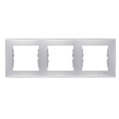 SE Sedna Алюминий Рамка 3-я горизонтальная (SDN5800560)