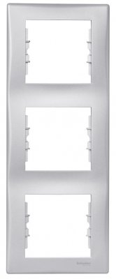 SE Sedna Алюминий Рамка 3-я вертикальная (SDN5801360)