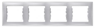 SE Sedna Алюминий Рамка 4-я горизонтальная (SDN5800760)