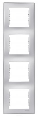 SE Sedna Алюминий Рамка 4-я вертикальная (SDN5802060)
