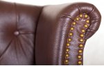 Кожаный дизайнерский диван Royal Sofa Brown MAK interior SF-2000-LBR Коричневый