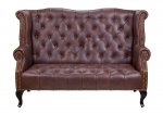 Кожаный дизайнерский диван Royal Sofa Brown MAK interior SF-2000-LBR Коричневый