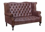 Кожаный дизайнерский диван Royal Sofa Brown MAK interior SF-2000-LBR Коричневый