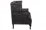 Кожаный дизайнерский диван Royal Sofa Black MAK interior SF-2000-LB Черный