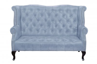 Кожаный дизайнерский диван Royal Sofa Grey MAK interior SF-2000-LG Серый