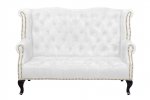 Кожаный дизайнерский диван Royal Sofa White MAK interior SF-2000-LWH Белый