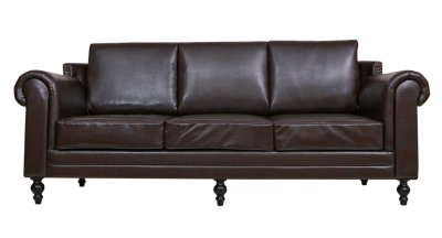 Дизайнерский кожаный диван Toren Brown MAK interior SF-2848-1 Коричневый