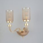 Светильник настенный бра Crystallux SILVESTRO AP2 AMBER SILVESTRO