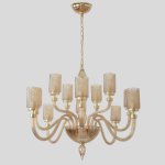 Люстра Crystallux SILVESTRO SP12 AMBER SILVESTRO