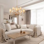 Люстра Crystallux SILVESTRO SP12 AMBER SILVESTRO