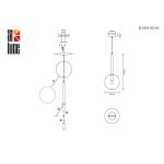 Плафон стекло прозрачное 200мм SL1054.203.01 SOFIO
