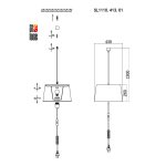 Светильник подвесной St luce SL1110.413.01 AMBRELA