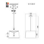 Подвесной светильник St luce SL1110.503.01 AMBRELA