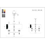 Светильник подвесной St luce SL1121.103.05 OLEO