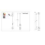 Подвесной светильник St luce SL1153.503.01 PUREZA