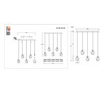 Светильник подвесной St luce SL1153.513.05 PUREZA