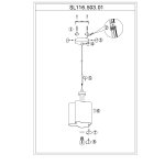Светильник подвесной St luce SL116.503.01 ONDE