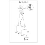 Люстра подвесная St luce SL116.503.03 ONDE