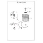 Светильник настенный бра St luce SL117.501.01 ONDE