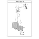 Люстра подвесная St luce SL117.503.03 ONDE
