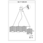 Люстра подвесная St luce SL117.503.04 ONDE