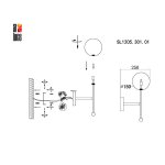 Светильник настенный St luce SL1205.301.01 SANDRO