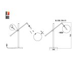 Настольная лампа St luce SL1205.304.01 SANDRO