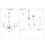 Люстра подвесная St luce SL175.103.06 LILIUM