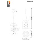 Подвесной светильник St luce SL189.103.01 GABRIO