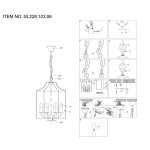 Люстра подвесная St luce SL228.103.06 TERSO