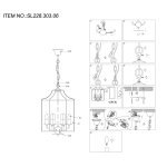 Люстра подвесная St luce SL228.303.06 TERSO