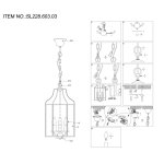 Люстра подвесная St luce SL228.603.03 TERSO