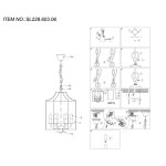 Люстра подвесная St luce SL228.603.06 TERSO