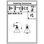 Светильник настенный бра St luce SL237.421.01 EVOLUTO