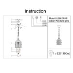 Подвесной светильник St luce SL266.303.01 IVANHО