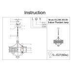 Люстра подвесная St luce SL266.303.05 IVANHО