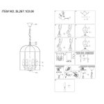 Люстра подвесная St luce SL267.103.06 ODIERNO