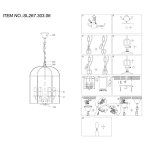 Люстра подвесная St luce SL267.303.06 ODIERNO
