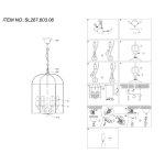 Люстра подвесная St luce SL267.603.06 ODIERNO