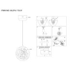 Светильник подвесной St luce SL274.113.01 STREGO