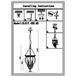 Люстра подвесная St luce SL317.433.03 SOTTO