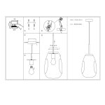 Светильник подвесной St luce SL328.103.01 AEREO