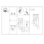 Светильник подвесной St luce SL331.503.06 CANDIDO