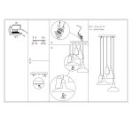 Светильник подвесной St luce SL332.103.05 FUMOSI