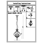Светильник подвесной St luce SL361.103.04 FORIATE