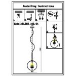 Светильник подвесной St luce SL368.103.04 SOPONDA