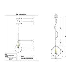 Светильник подвесной St luce SL368.203.04 SOPONDA