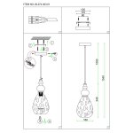Подвесной светильник St luce SL374.303.01 BACINETO