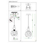 Подвесной светильник St luce SL374.313.01 BACINETO