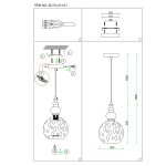 Подвесной светильник St luce SL374.413.01 BACINETO